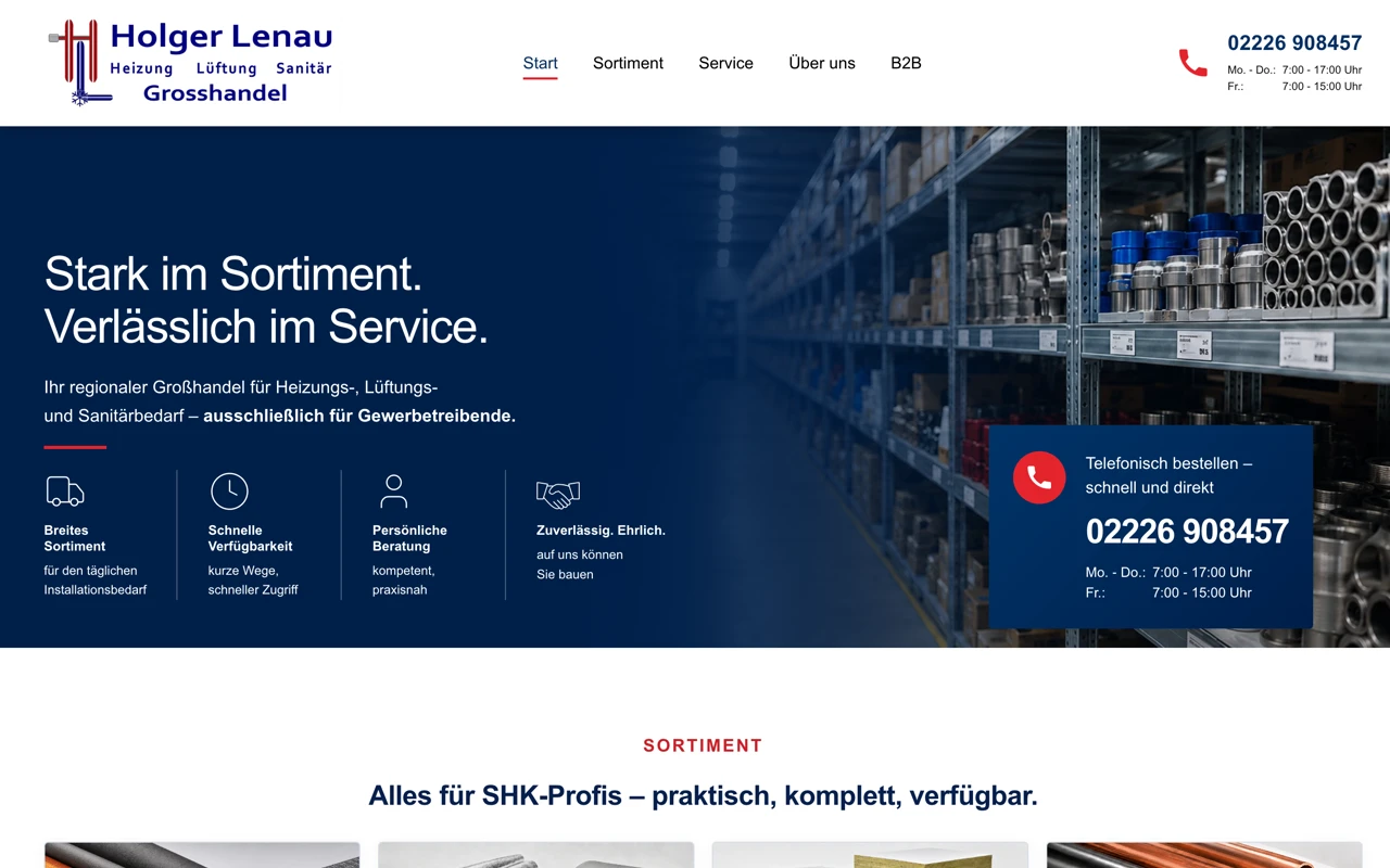 Bildschirmfoto: Webseite von Holger Lenau, vergrößerte Ansicht öffnen